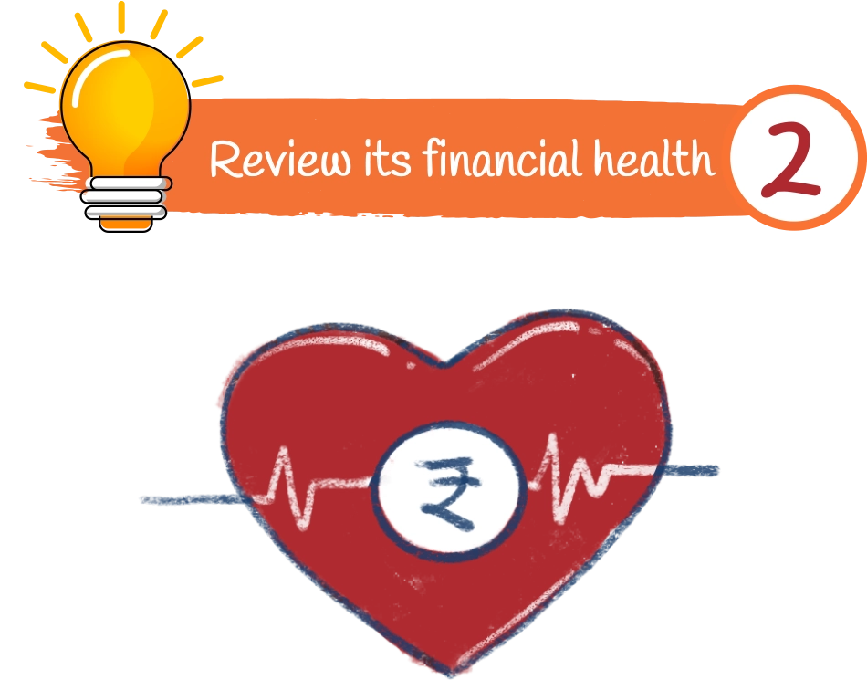 Review its financial health