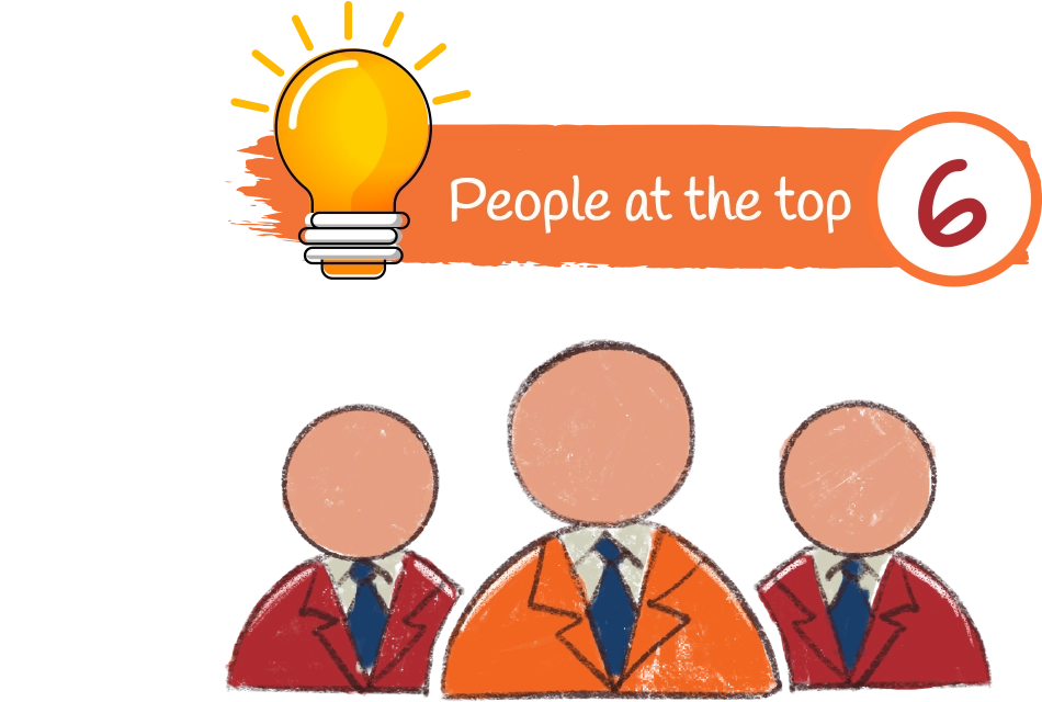 People at the top