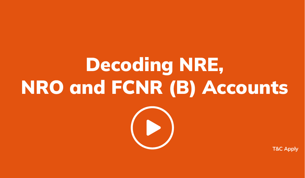 Difference between NRE, NRO and FCNR (B) Accounts explained