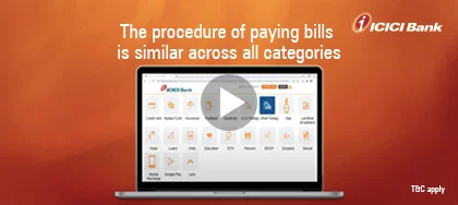 How to Pay your Bills using ICICI Bank Internet Banking