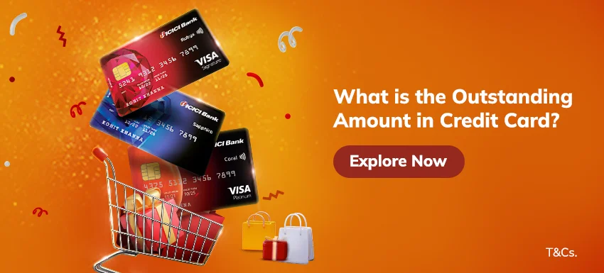 What does outstanding amount on a Credit Card mean?